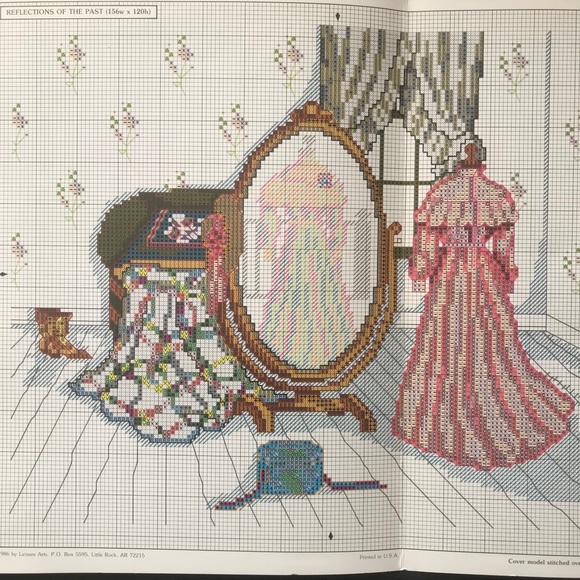 Cross Stitch Pattern Reflections of the Past Paula Vaughan Leaflet 471 Book 5 - Picture 5 of 6